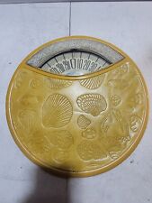 Vintage MCM Mid Century Modern Bath Scale Counselor Yellow Sea Shells- TESTED picture