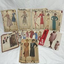 Vintage Uncut Sewing Patterns with Instructions Lot of 9 picture