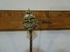 Vintage  Collector Spoon featuring the Mayflower Ship  NICE picture