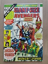 GIANT-SIZE AVENGERS #1 FN+ 1974 1st appearance Nuklo 2nd INVADERS APP picture