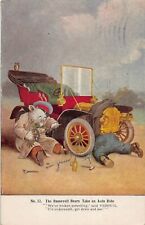 DS1/ Interesting Roosevelt Dressed Bear Postcard c1910 Auto Wreck 453 picture