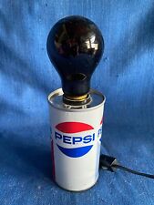 Vintage Pepsi Can Lamp IMS Corporation &Purple Psychedelic Black Light Bulb 1970 picture