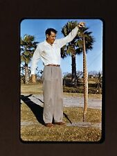1950s Man Holding Snake Mexico 35mm Orange Border Kodachrome Duplicate Slide picture