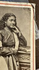 Rare 19th Century CDV Photo Ethnic / Mestiza Woman Lima Peru 1860s picture