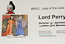 Lord Perry Fashion Doll Pattern LADY OF THE LAKE #0602 picture