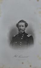Antique United States Civil War John C. Fremont Engraving Original 1863 picture