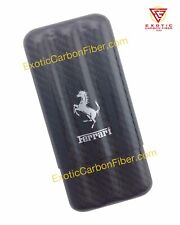 Ferrari Cavallino REAL Carbon Fiber 3 Finger Cigar Case 60 Ring Gauge Size picture