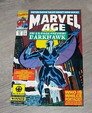 MARVEL AGE # 97 February 1991 DARKHAWK 1st APPEARANCE PREVIEW WHILCE PORTACIO picture