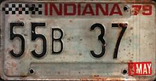 Vintage 1979 INDIANA  License Plate - Crafting Birthday MANCAVE slf picture