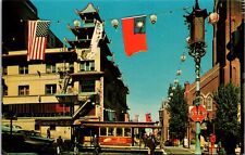 Postcard  San Francisco's  Chinatown  Grant Street [cr] picture