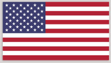 4 Inch 3M-Reflective United States of America American Flag Sticker Decal picture