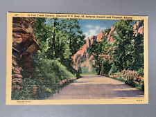 Vintage 1930s-1940s  Oak Creek Canyon Hwy 89 Postcard Prescott Flagstaff Arizona picture