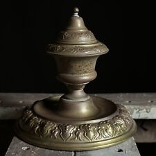 Antique Ornate Inkwell with Glass Insert picture