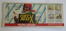 Old Vintage 1940's - SUSS-X - Cleaning Product - LABEL - Brooklyn N.Y.  - SAMPLE picture