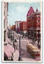 Denver Colorado CO Postcard Sixteenth Street Looking Toward Capitol 1903 Vintage picture