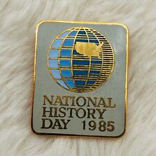 Vtg 1985 National History Day Souvenir Enamel Lapel Brooch Pin picture