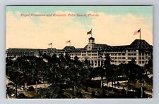 Palm Beach FL-Florida, Royal Poinciana And Grounds, Antique, Vintage Postcard picture