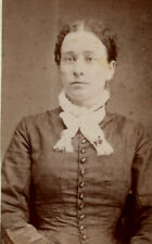 Antique CDV Photo LOVELY Young woman fashion  picture