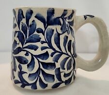 Rare Handmade Hand Painted Coffee/Tea Mug Cup Made In Malta Scroll Design EUC  picture