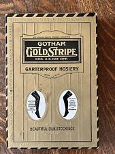 Vintage Gotham Gold Stripe Silk Stocking Box picture
