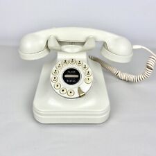Vtg Grand Phone Telephone Ivory Off White PF Products Rotary Look w/ Push Button picture