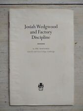 Rare JOSIAH WEDGWOOD & FACTORY DISCIPLINE McKendrick CAMBRIDGE Journal Article picture