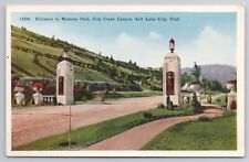 1915-30 Postcard Entrance To Memory Park City Creek Canyon Salt Lake City Utah picture