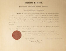 THEODORE ROOSEVELT - CIVIL APPOINTMENT SIGNED 07/23/1904 WITH CO-SIGNERS picture