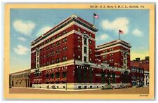 1955 U.S. Navy YMCA Exterior Building Norfolk Virginia Vintage Antique Postcard picture