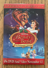 Beauty and the Beast Button Promo The Enchanted Chistmas Disney Special Edition  picture