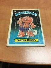 1985 Topps Garbage Pail Kids Card Series 1 OS1 GPK Crater Chris 19b Matte Back picture