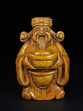Chinese dynasty Carved wealth fengshui HandMade statue picture