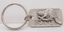 NOS 1990's - Beaver - Earth Citizens MLD Pewter Keychain picture