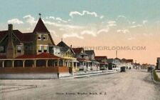 1908 Bradley Beach NJ Ocean Ave Summer Homes Shore Vintage Postcard Art Print picture