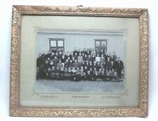 Antique B&W Grade School Class Photo Bengtsfors Sweden picture