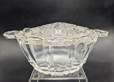 Anchor Hocking Old Café Clear Small Floral Bowl with 16-Hole Flower Frog picture