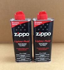 2 X Can Zippo 4 oz Fuel Fluid For Zippo Lighters Combo Set picture