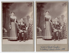 TWO (2) “WILL & SARAH VAUGHN WEDDING PORTRAIT Dec 24 1888