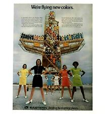 1969 Eastern Airlines Advertisement Airplane Stewardess Dress Color Vtg Print AD picture