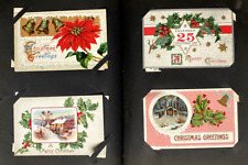MASSIVE Victorian Antique 500 Christmas Card Album Lot Collection Ephemera picture