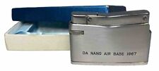 EVCO LIGHTER Vietnam War Da Nang Air Base 1966 Butane Gas Vintage Japan Made Box picture