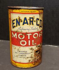 Vintage Rare Enarco EN-AR-CO 1 qt Motor Oil Can w boy on Label picture