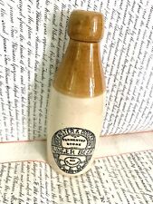 Rare Victorian Price Fermented Stone Ware Ginger Beer Bottle Brewster & Dodgson picture