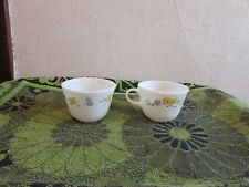 SET OF TWO VINTAGE PYREX REPLACEMENT COFFEE CUPS. FLIRTATION STYLE....EUC picture