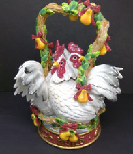 Fitz & Floyd 12 Days of Christmas Three French Hens Teapot - LE #1073 of 1500 picture