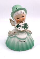 Vintage Napco March Angel Bell Figurine St. Patrick's Day Japan 1956 picture