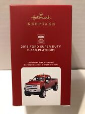 NEW 2020 Hallmark Ornaments 2018 Ford Super Duty F-350 Platinum picture