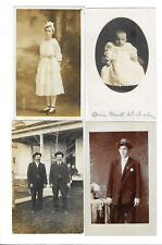 Lot of 24 RPPC Postcards People Men Women Children Babies Wedding Couple etc picture