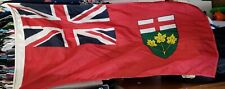 Large Vintage Scyco Canadian Ontario Flag 50