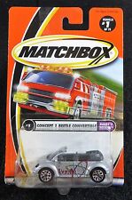 2001  Matchbox    Silver Concept 1 Beetle Convertible   Card  #1  MB-7 picture